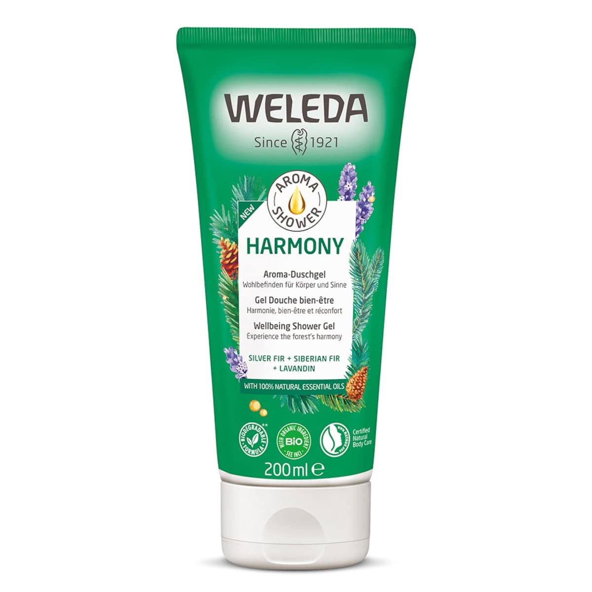 Weleda Aroma Shower Harmony with Silver Fir Siberian Fir & Lavandin 200ml