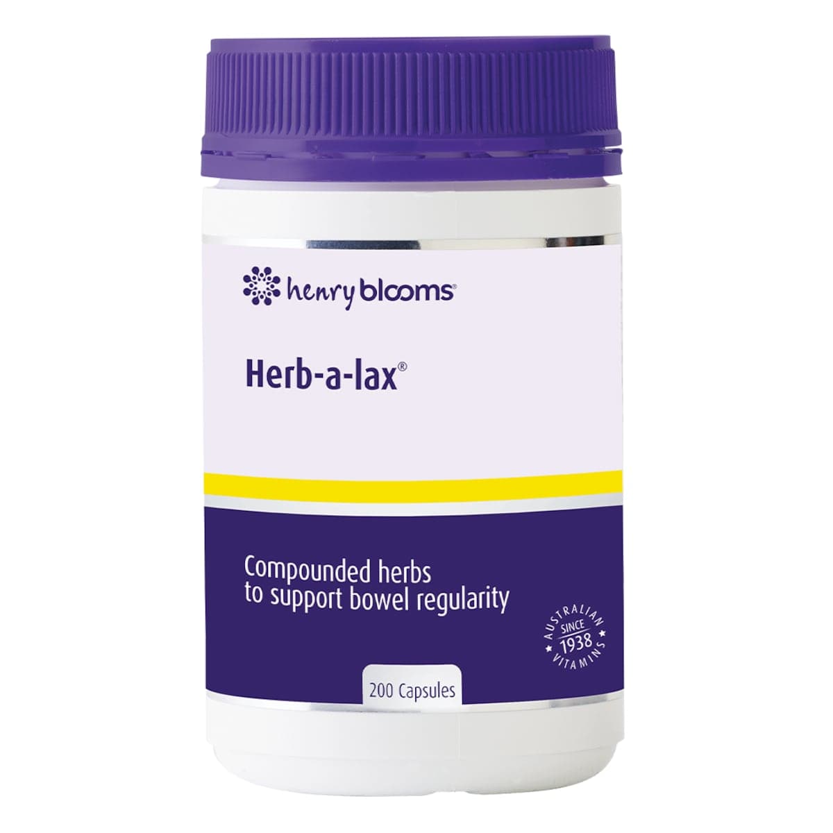 Henry Blooms Herb-a-Lax 200 Capsules