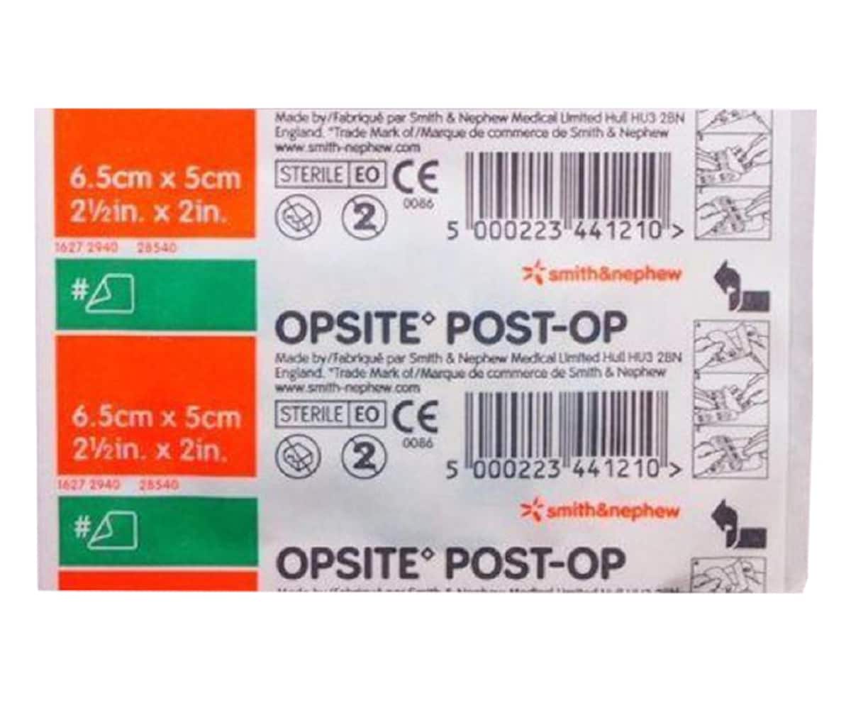 Opsite Post-Op Waterproof Dressing 6.5cm x 5cm Single by Smith & Nephew