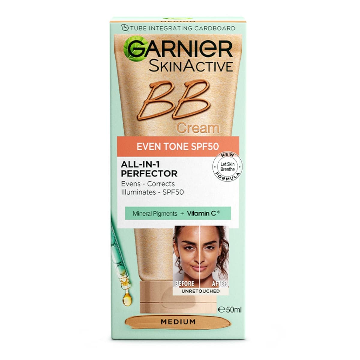 Garnier BB Cream All-In-One Perfector Even Tone SPF50 Medium 50ml