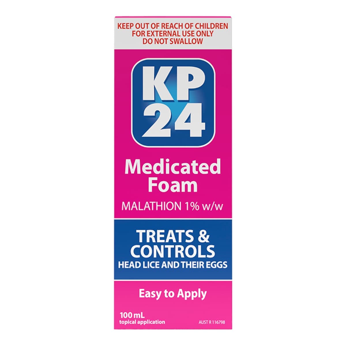 KP24 Medicated Head Lice Foam 100ml
