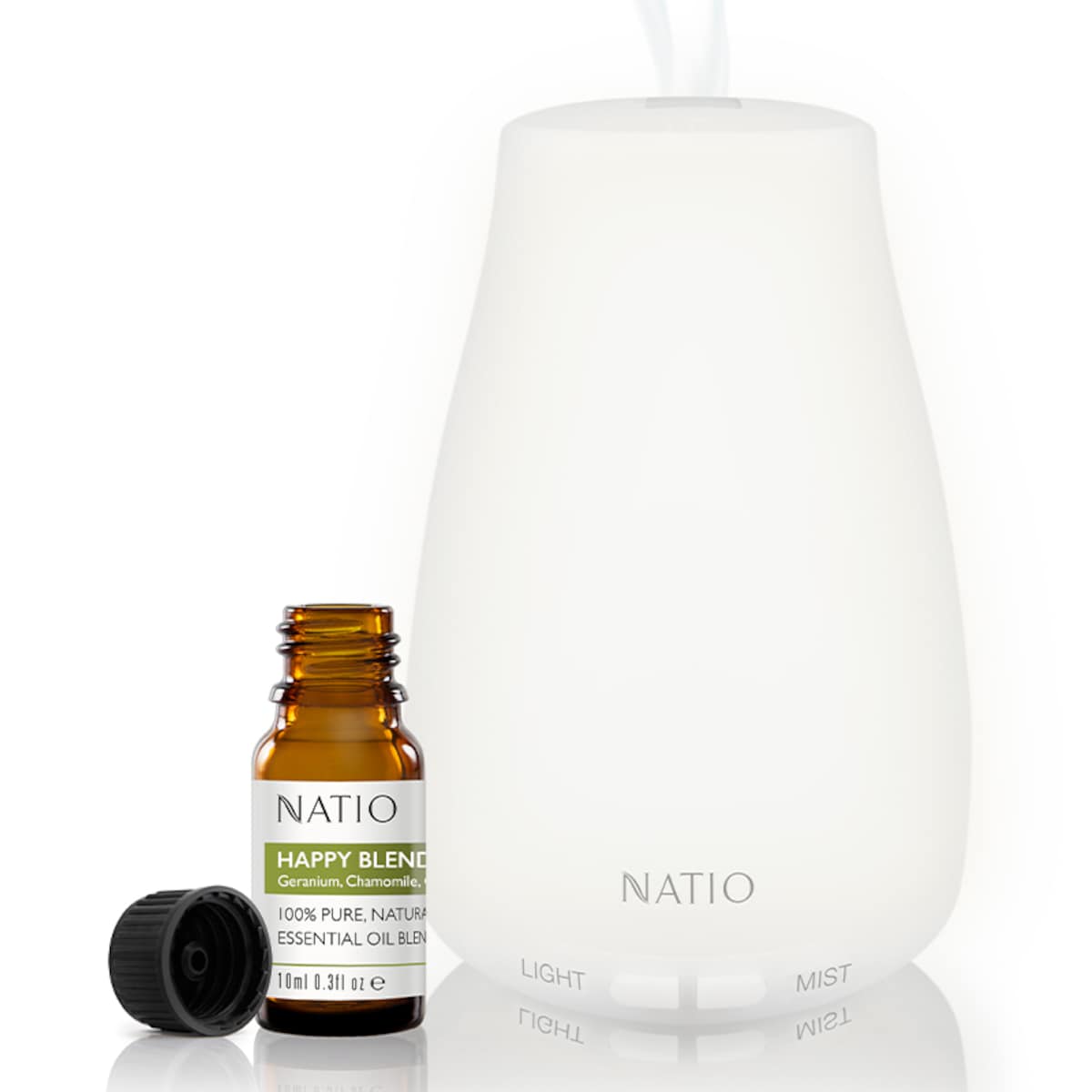 Natio UltraSonic Essential Oil Diffuser +10ml Oil