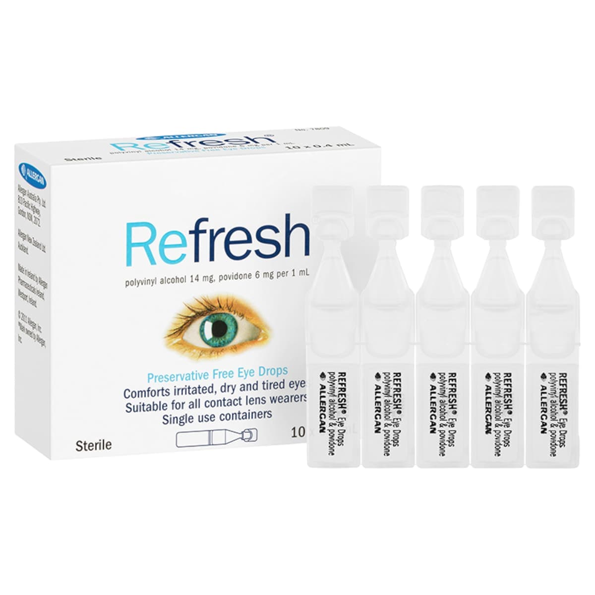 Refresh Preservative Free Eye Drops 0.4ml x 10 Vials