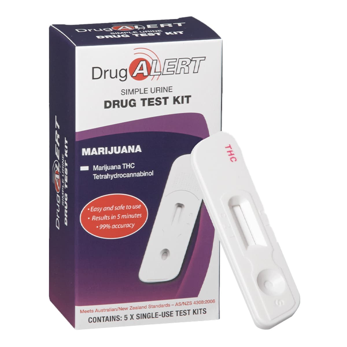 Drug Alert Marijuana 5 Test Kit