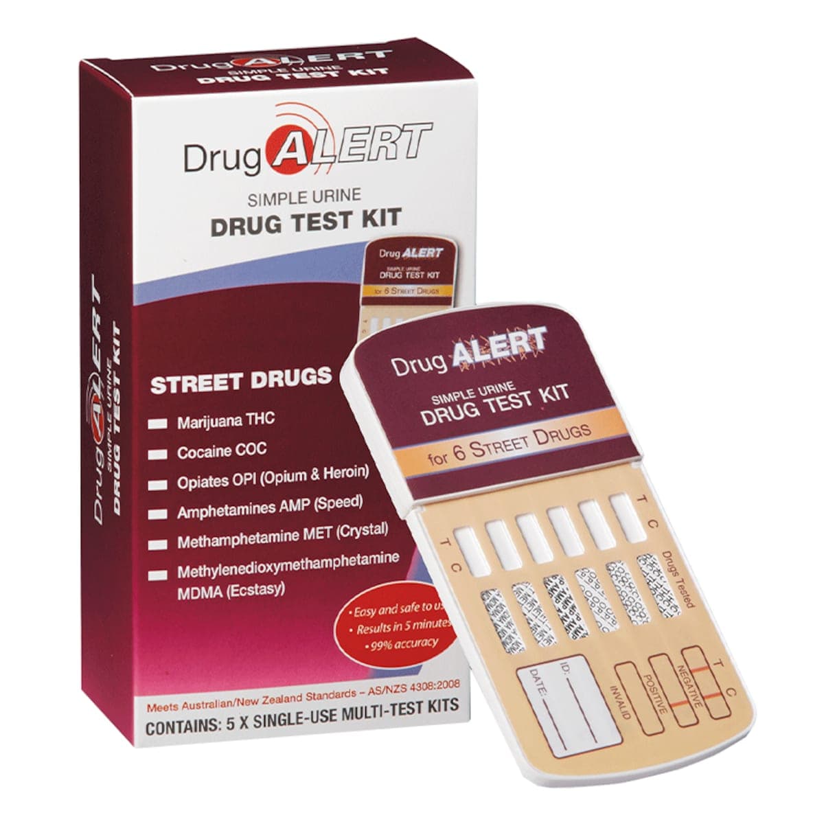 Drug Alert Street Drugs Test Kit 5 Pack