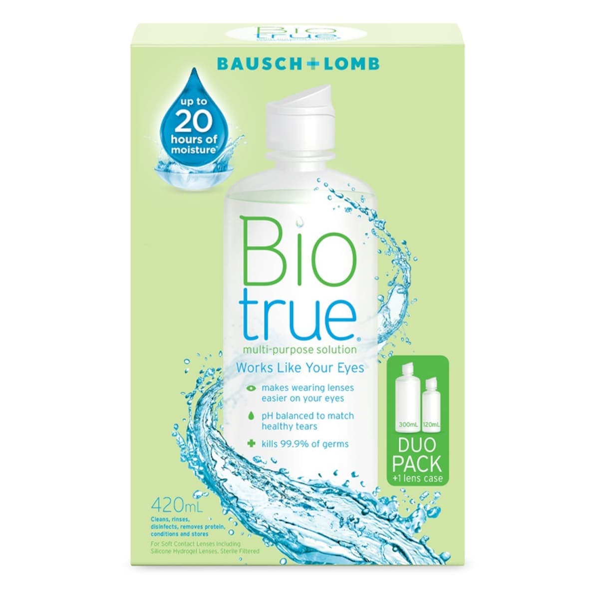 Bausch & Lomb Biotrue Multi-Purpose Solution 300ml + 120ml