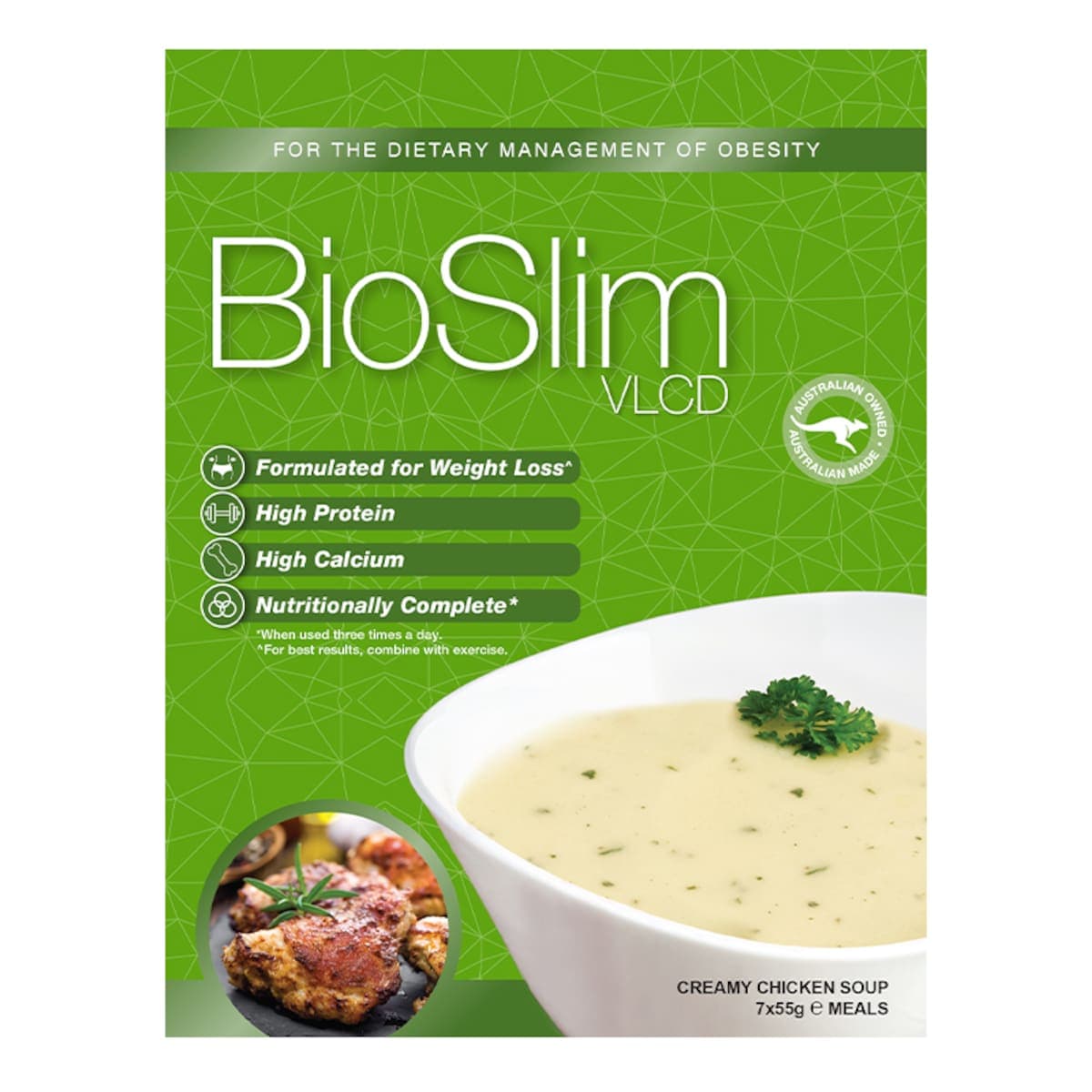 BioSlim VLCD Soup Creamy Chicken 7 x 55g