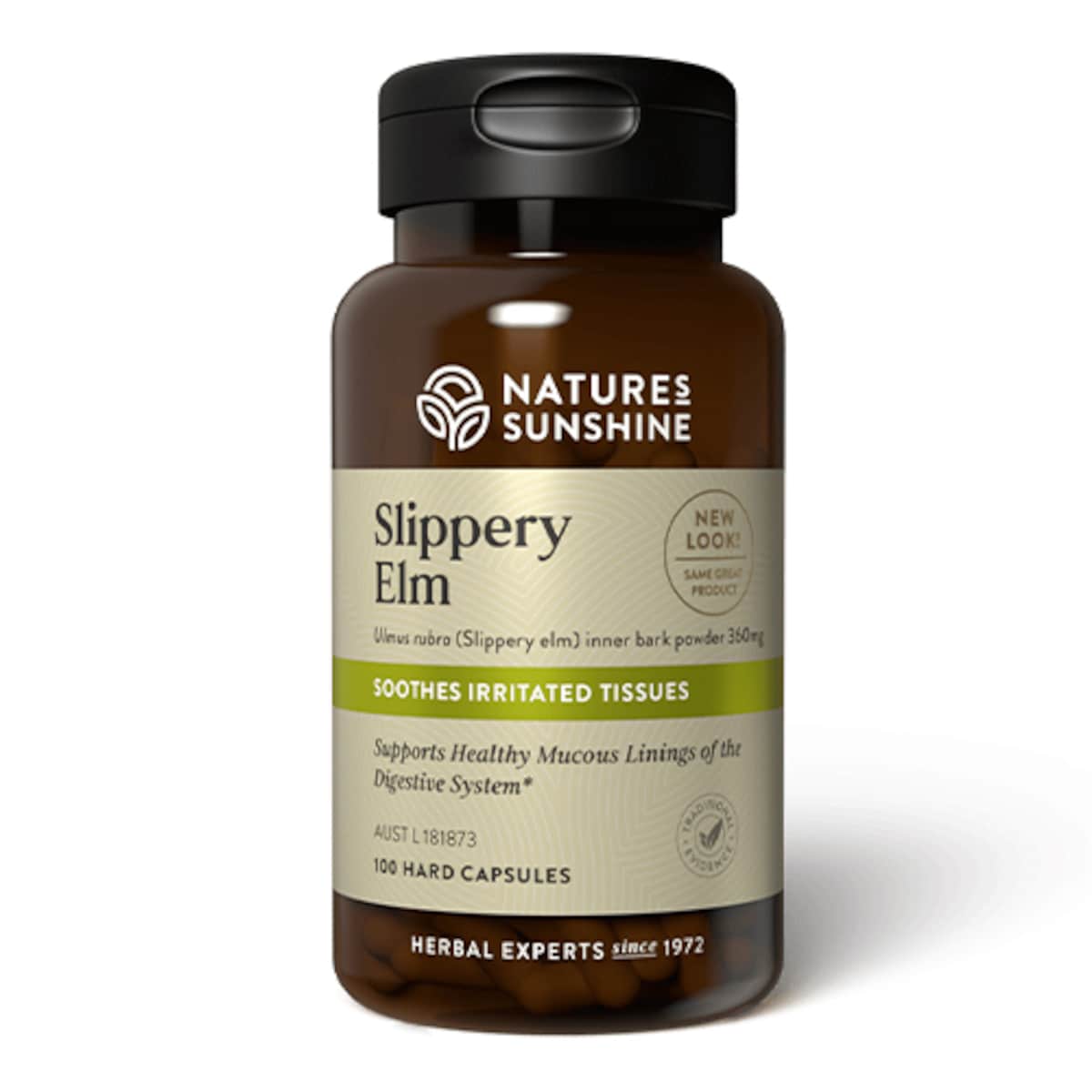 Nature's Sunshine Slippery Elm 360mg 100 Capsules