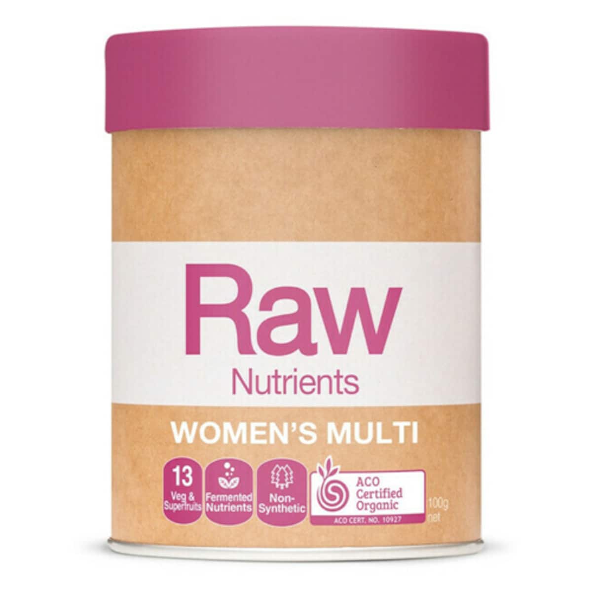 Amazonia Raw Wholefood Extracts Women's Multi Peach Passionfruit 100g