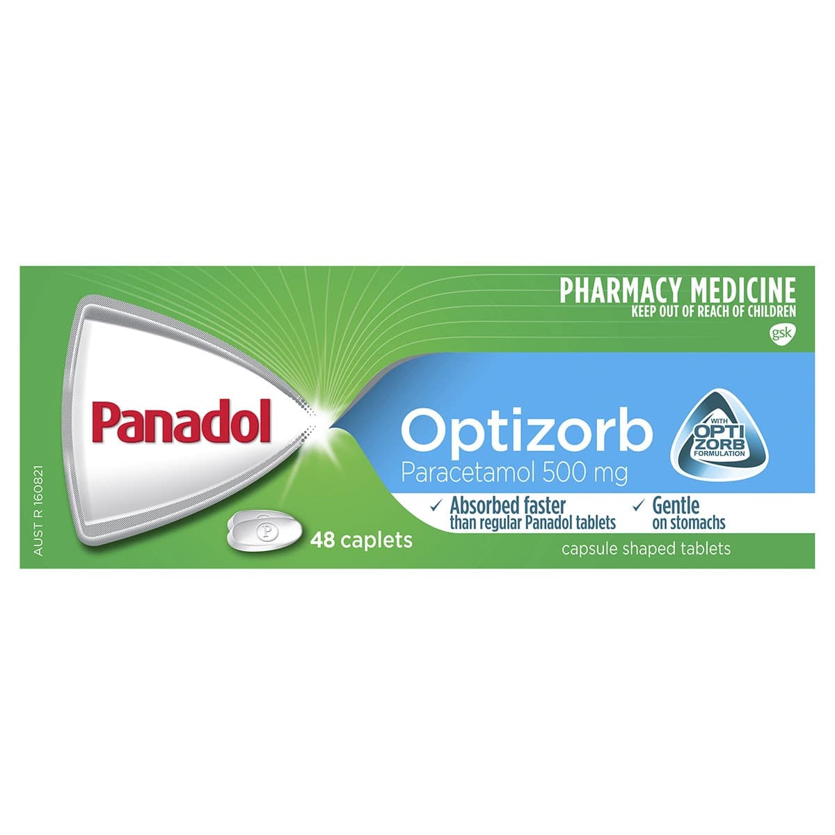 Panadol Optizorb Pain Relief 48 Caplets
