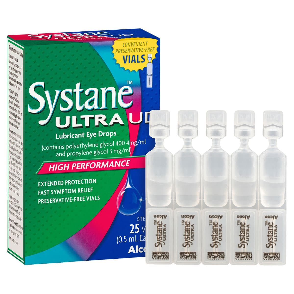 Systane Ultra UD Lubricating Eye Drops 25 x 0.5ml Vials