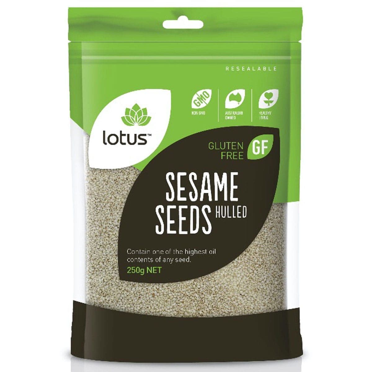 Lotus Sesame Seeds Hulled 250g