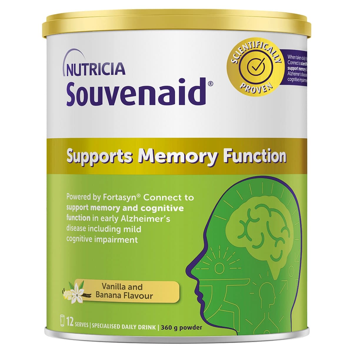 Souvenaid Memory Powder Vanilla & Banana 360g