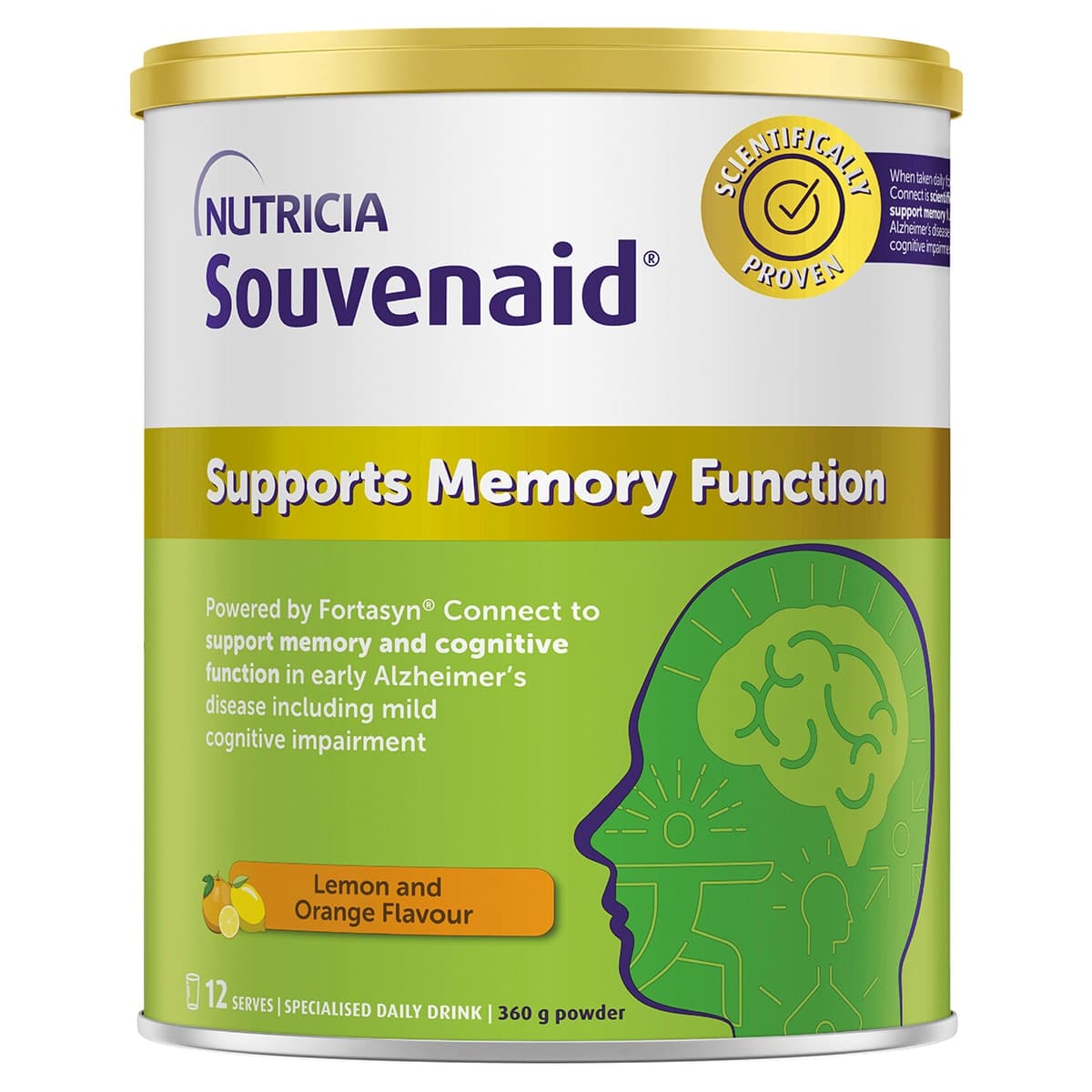 Souvenaid Memory Powder Lemon & Orange 360g
