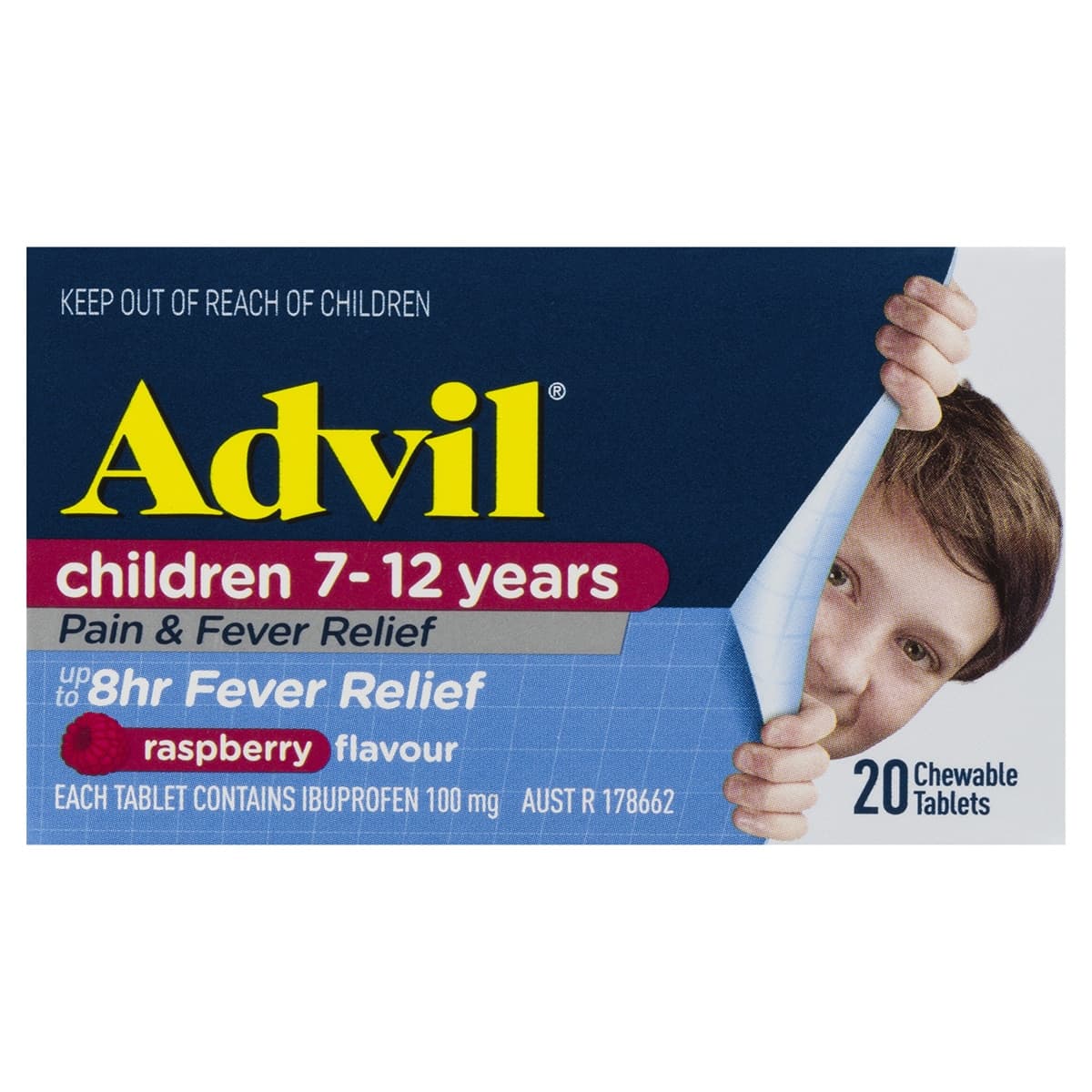 Advil Children's Chewable Ibuprofen Tablets 7-12 Years 20 Tablets