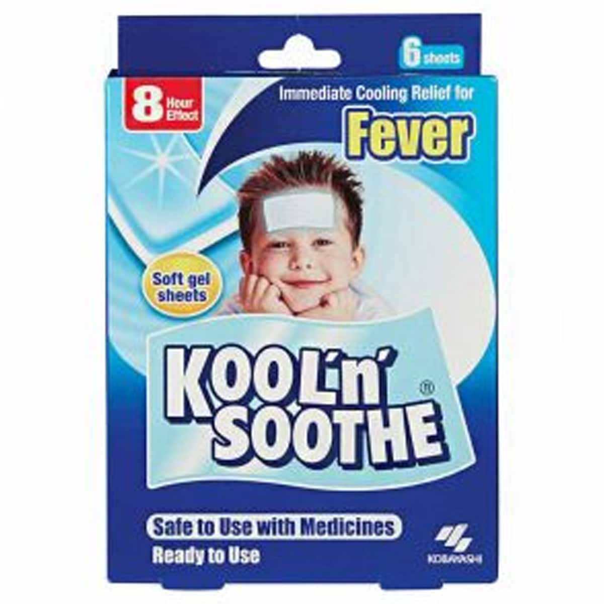 Kool 'n' Soothe Kids Fever Relief Sheets 6 Pack