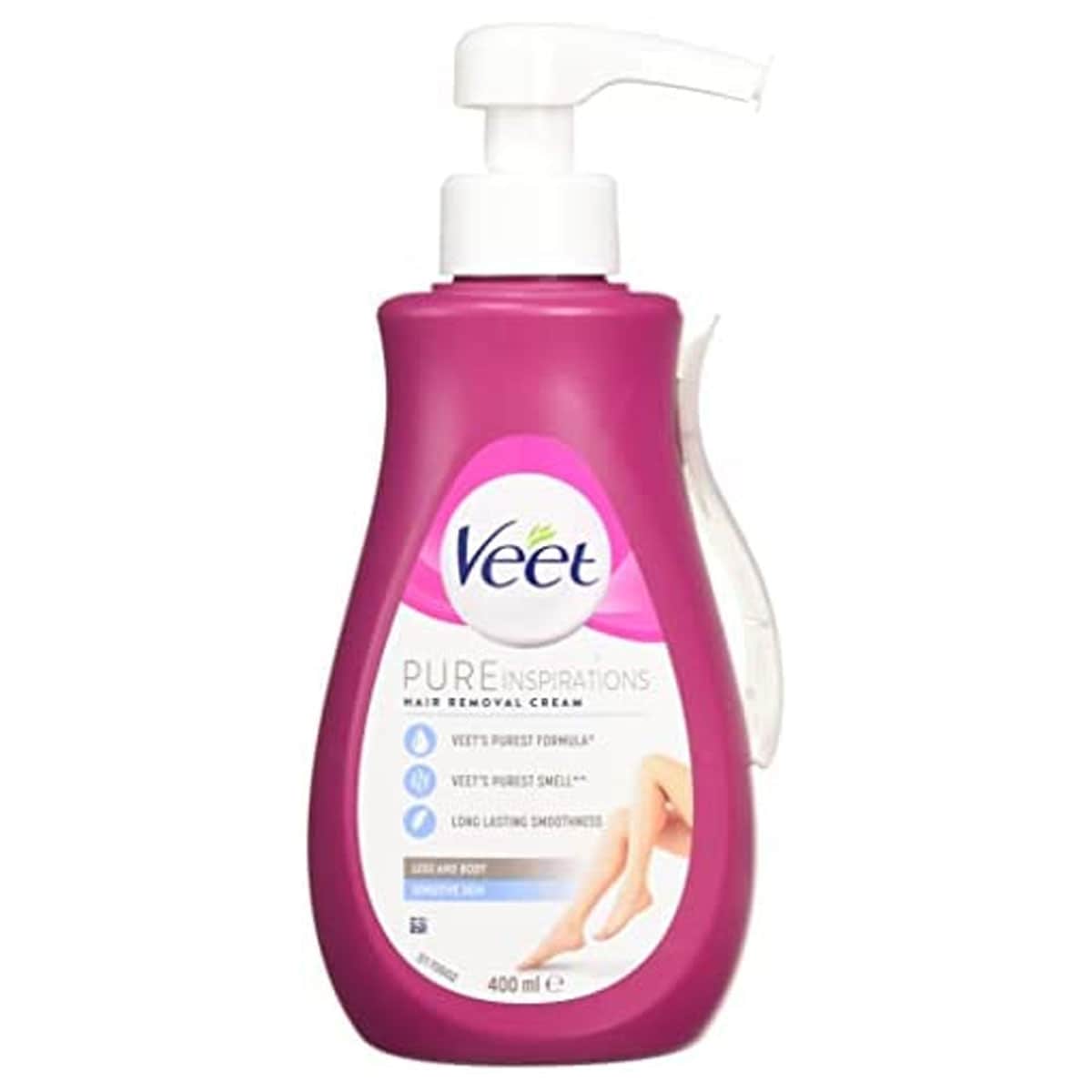 Veet Pure Legs & Body Hair Removal Cream Sensitive Skin 400ml