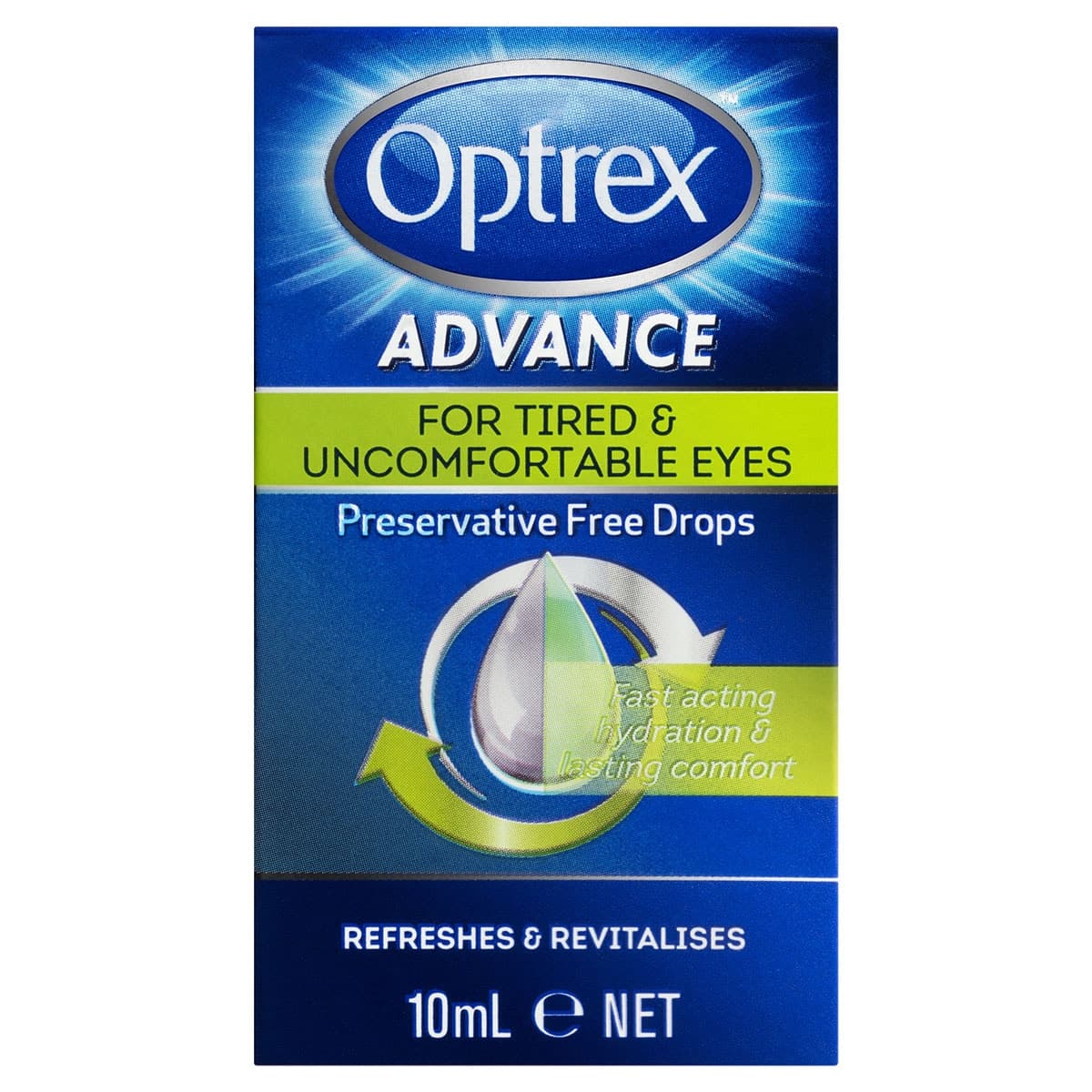 Optrex Advance Preservative Free Eye Drops 10ml