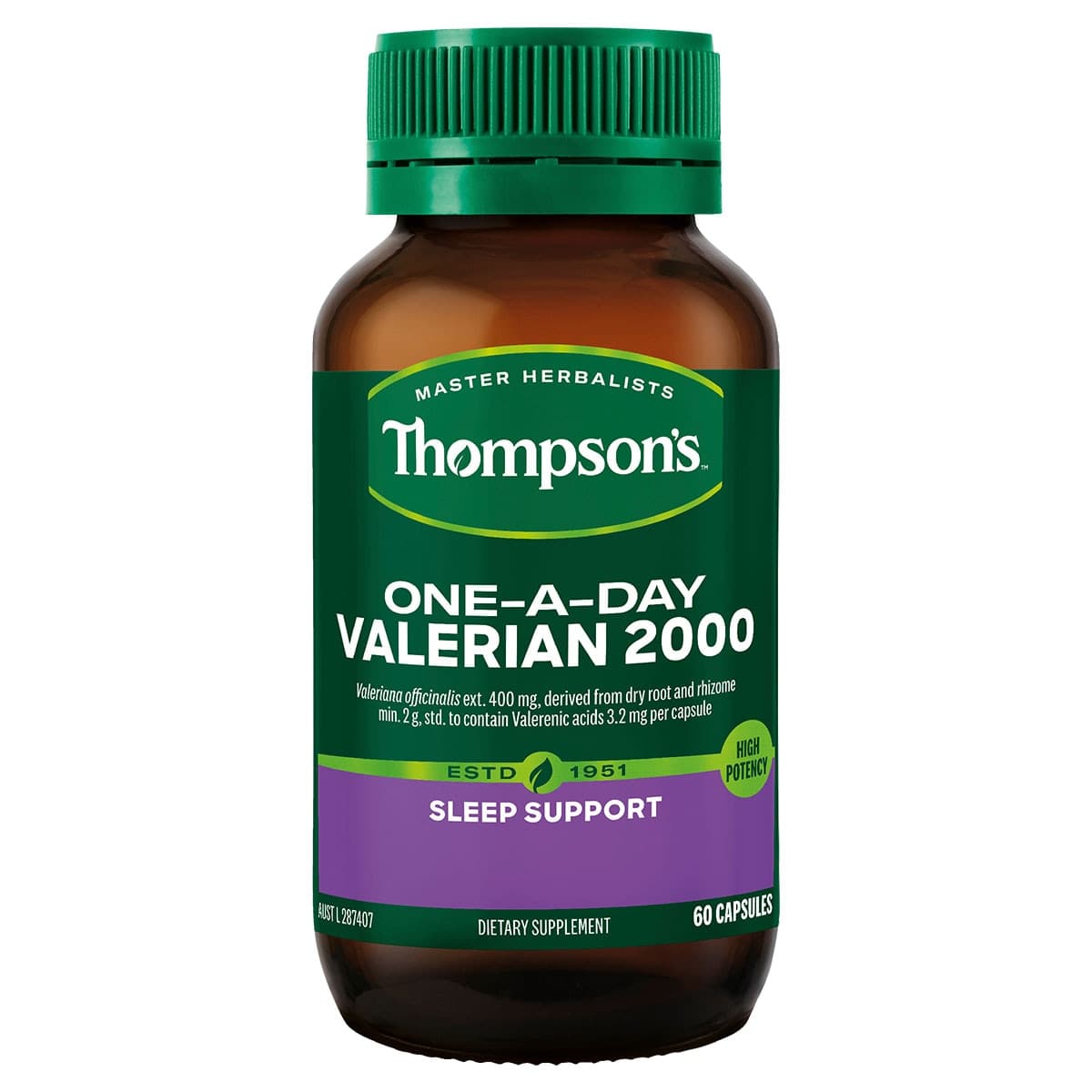 Thompsons One a Day Valerian 2000mg - 60 Capsules