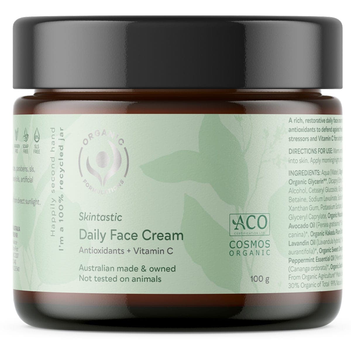 Organic Formulations Skintastic Daily Face Cream 100g