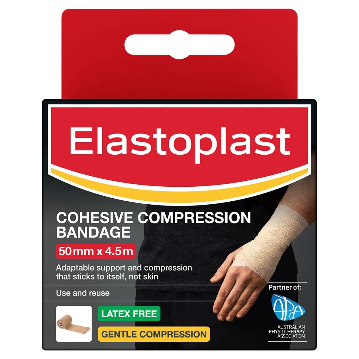 Elastoplast Sport Cohesive Compression Bandage Flesh Tone 5cm x 4.5m Roll