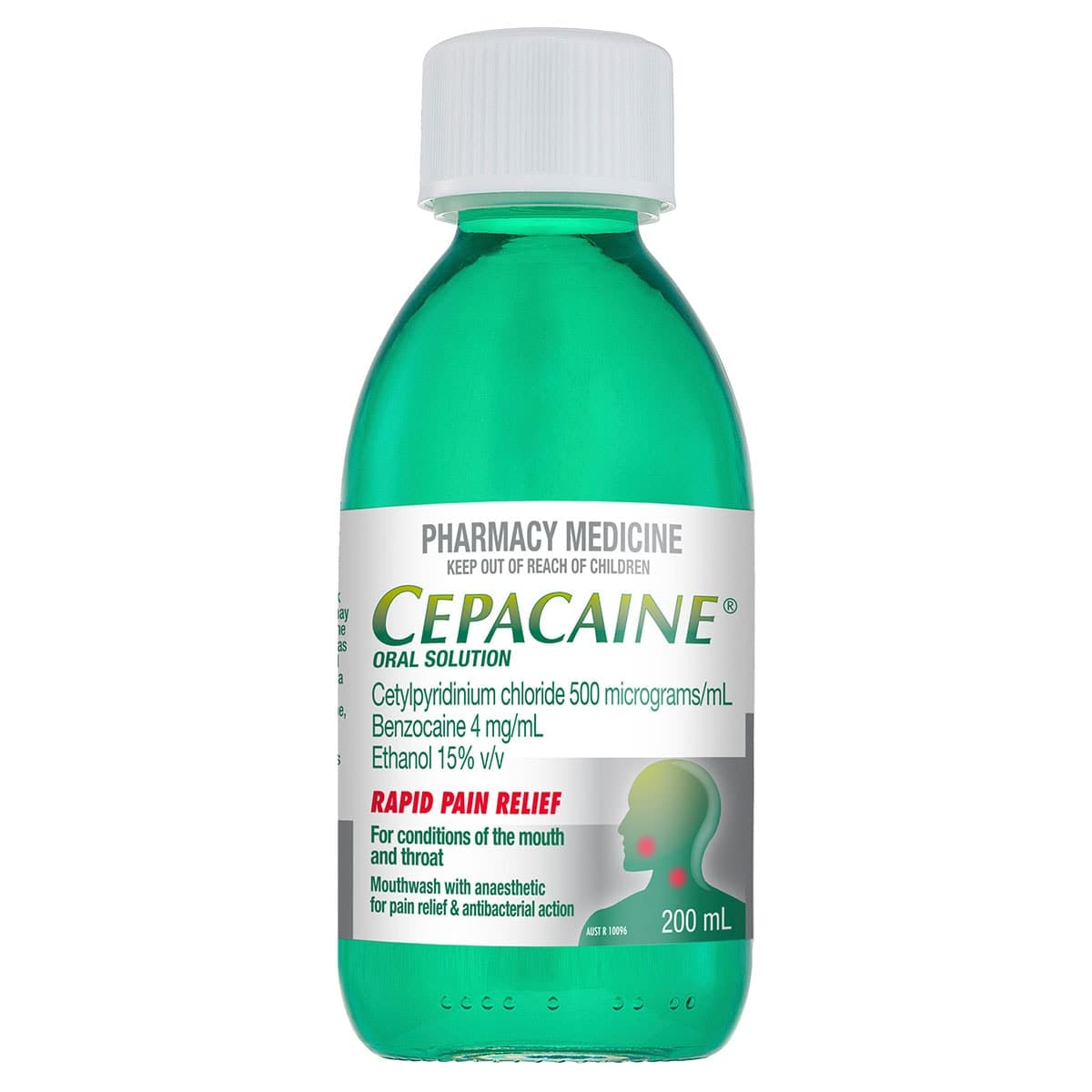 Cepacaine Oral Solution Anaesthetic & Antibacterial 200ml