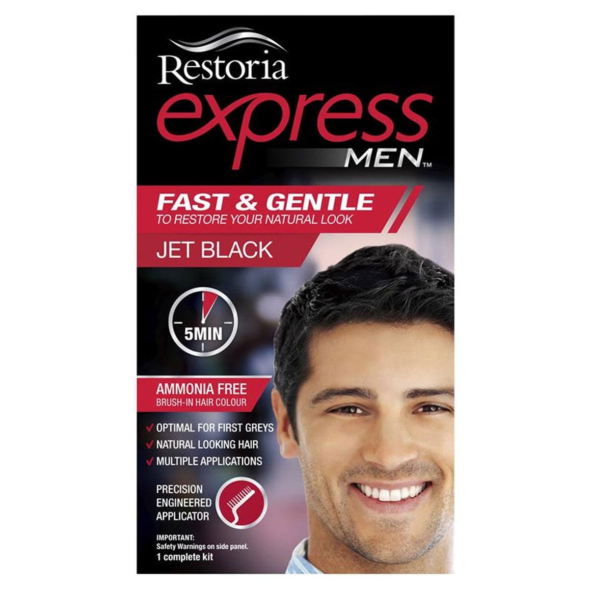 Restoria Express Men Jet Black