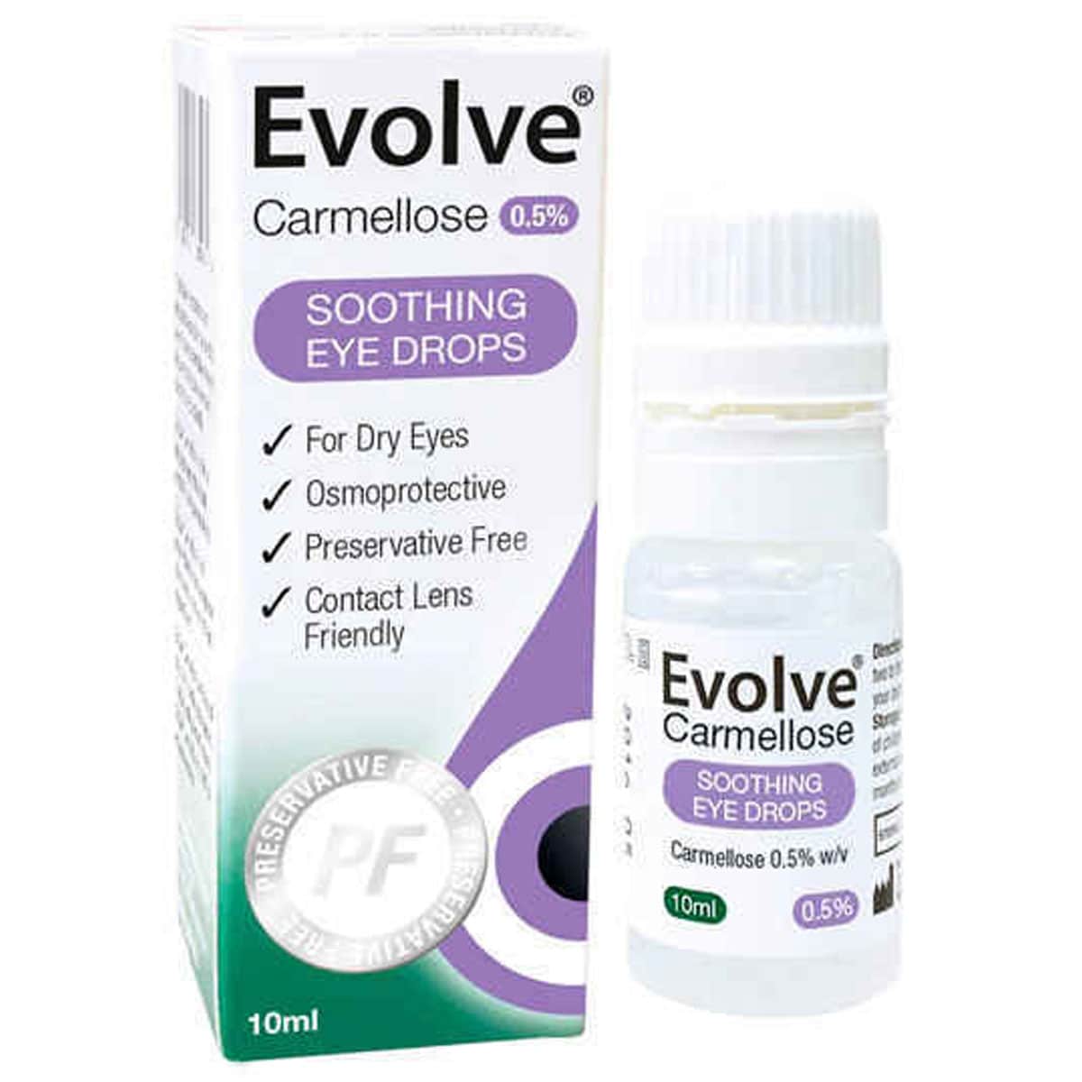 Evolve Carmellose 0.05% Soothing Eye Drops 10ml