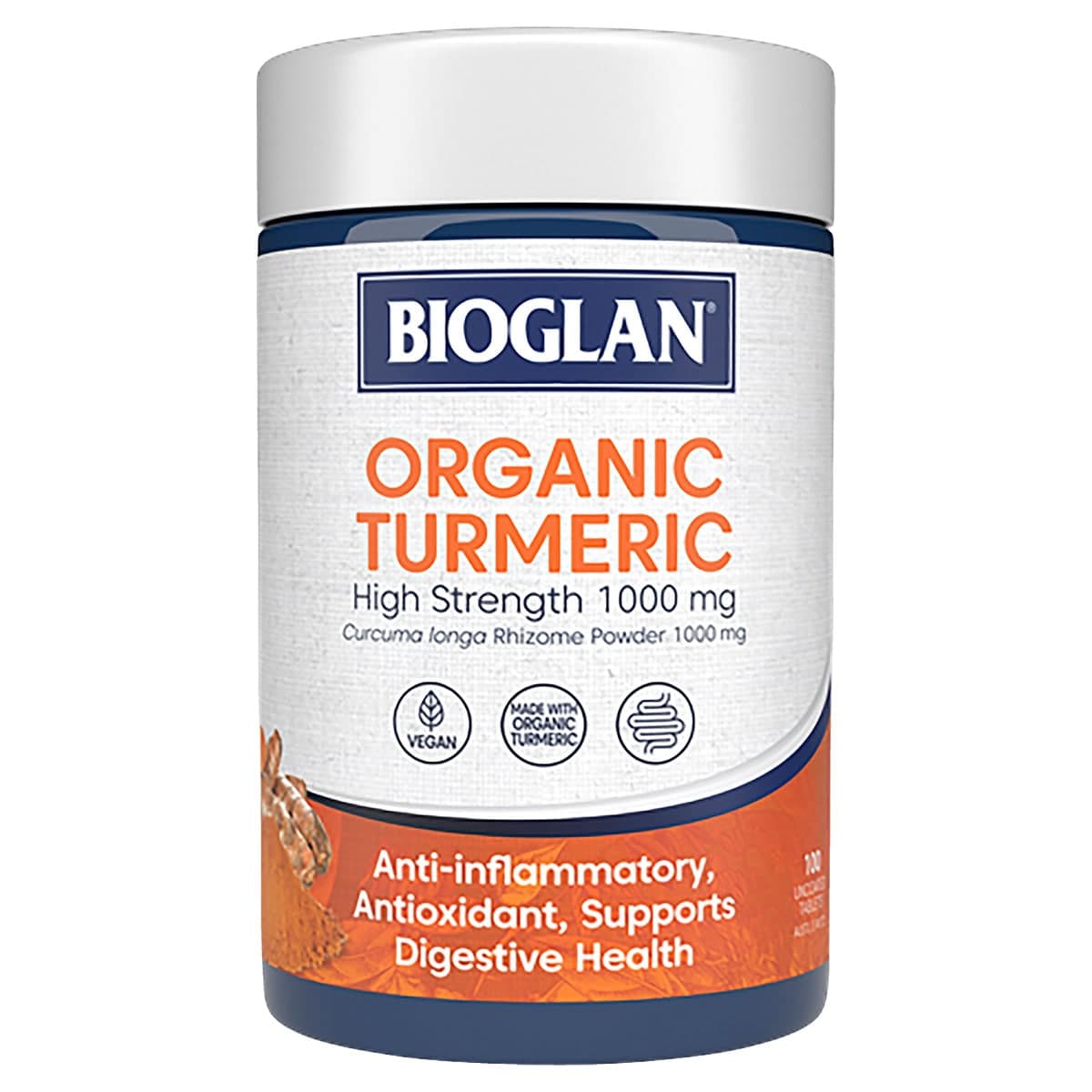 Bioglan Organic Turmeric High Strength 1000mg 100 Tablets