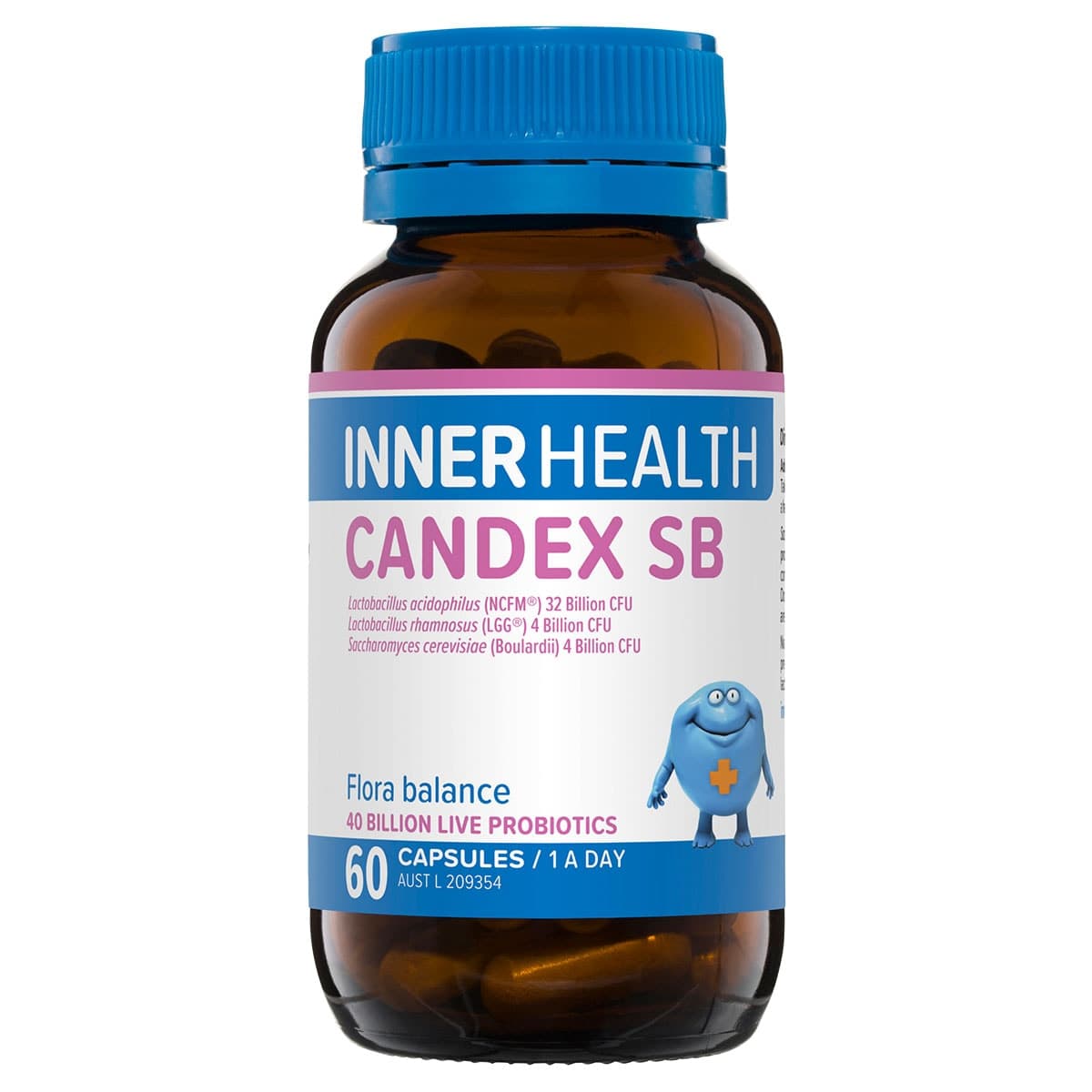 Inner Health Candex SB Probiotic Flora Balance 60 Capsules