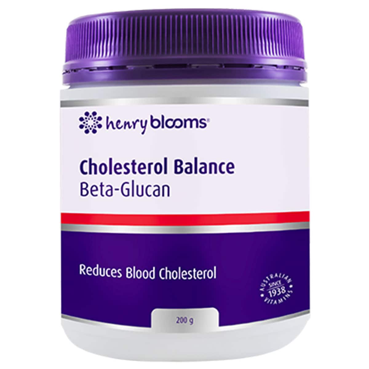 Henry Blooms Cholesterol Balance Beta Glucan Powder 200g