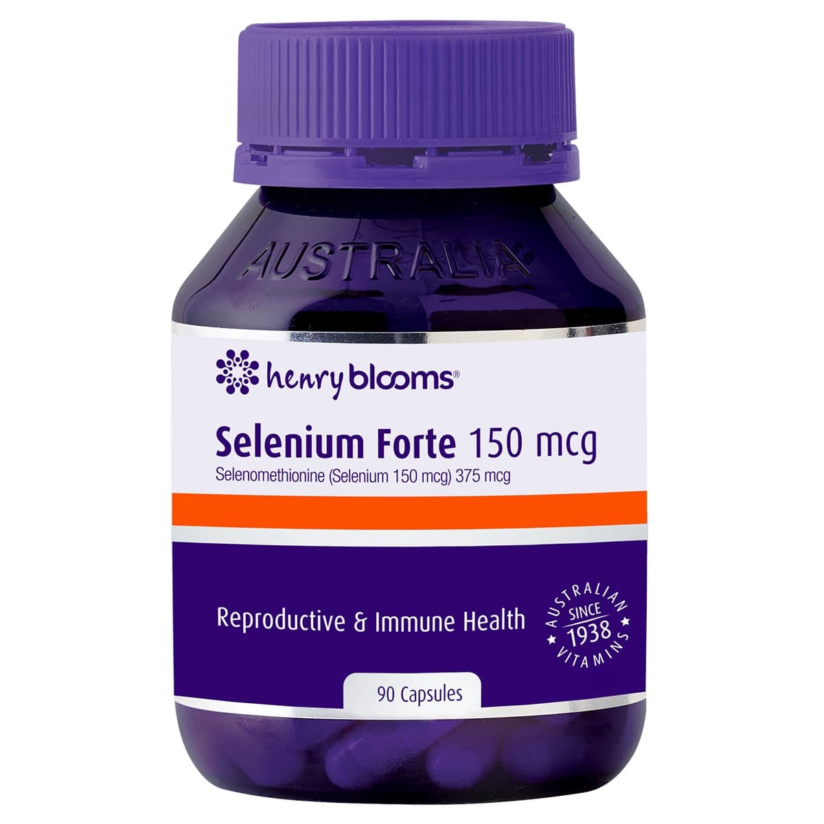 Henry Blooms Selenium Forte 150mcg 90 Capsules