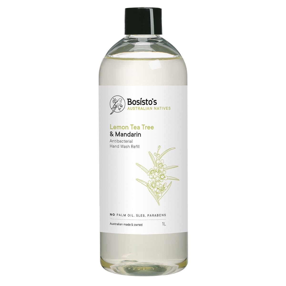 Bosisto's Lemon Tea Tree & Mandarin Hand Wash Refill 1 Litre