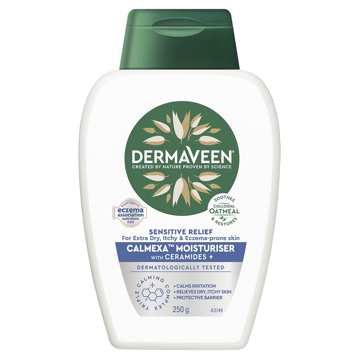 DermaVeen Sensitive Relief Calmexa Moisturiser with Ceramides 250g
