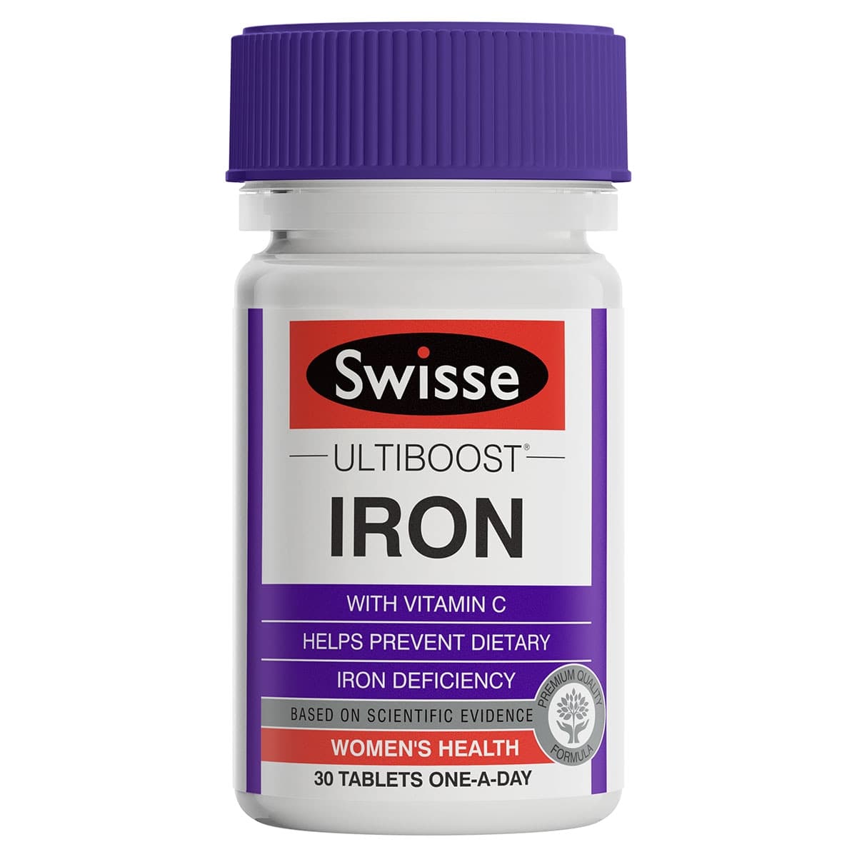 Swisse Ultiboost Iron with Vitamin C 30 Tablets