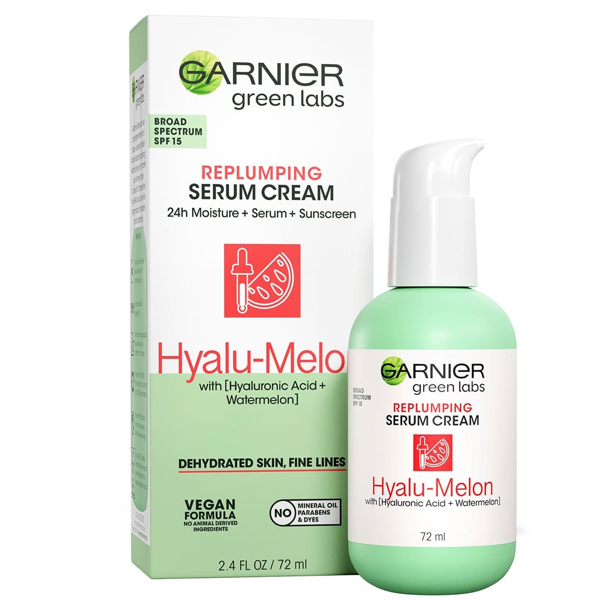 Garnier Green Labs Hyalu-Melon Replumping Serum Cream SPF15 72ml