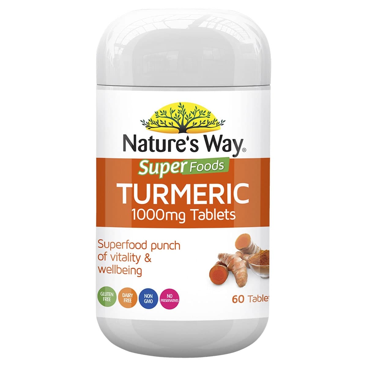 Nature's Way Super foods Turmeric 1000mg 60 Tablets