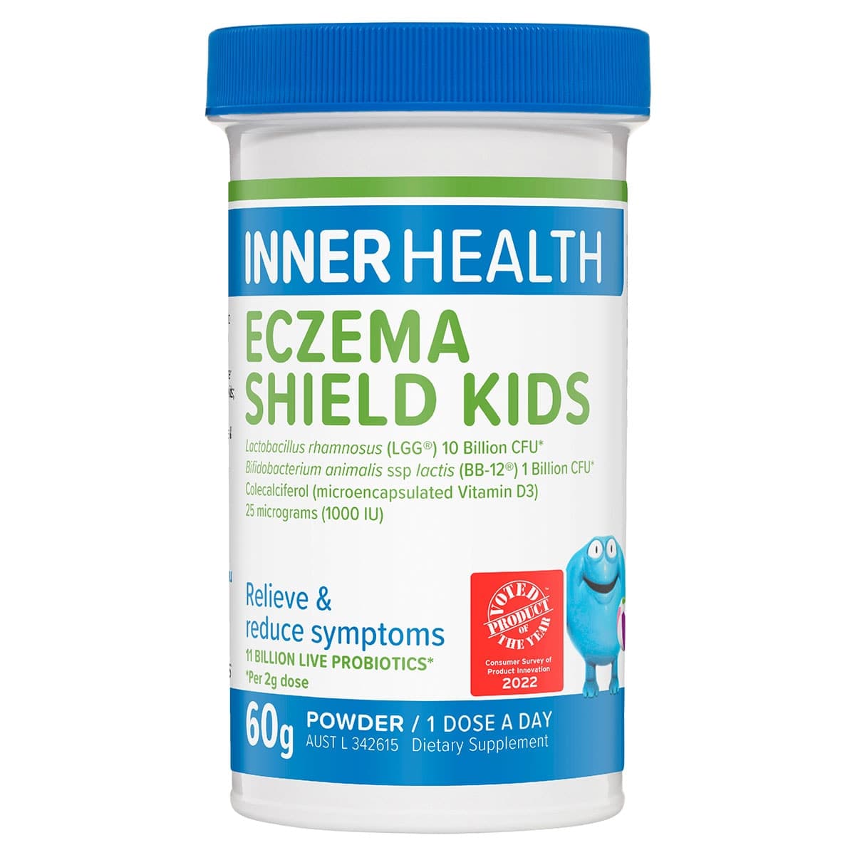 Inner Health Eczema Shield Kids Probiotic Powder 60g
