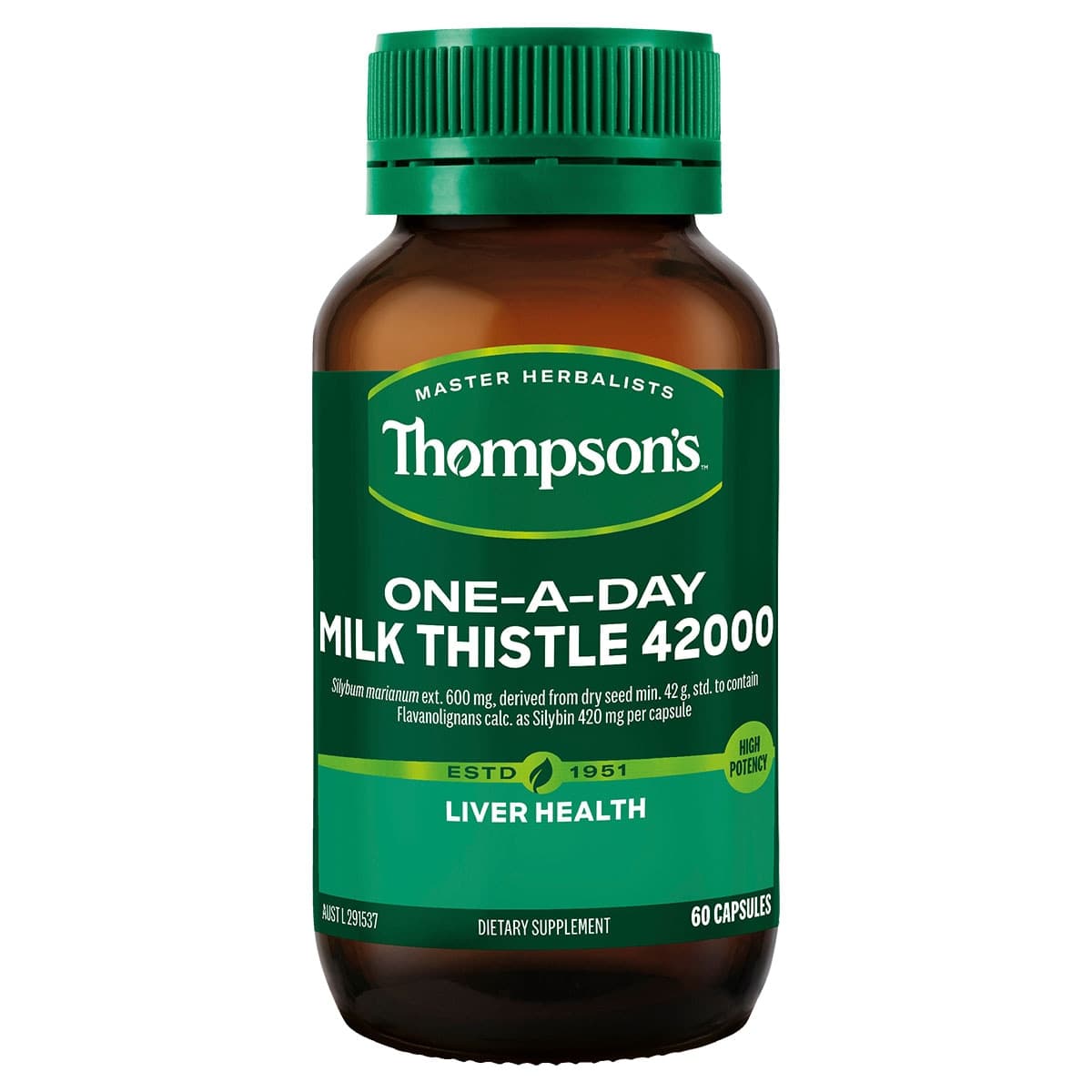 Thompsons One a Day Milk Thistle 42 000 - 60 Capsules