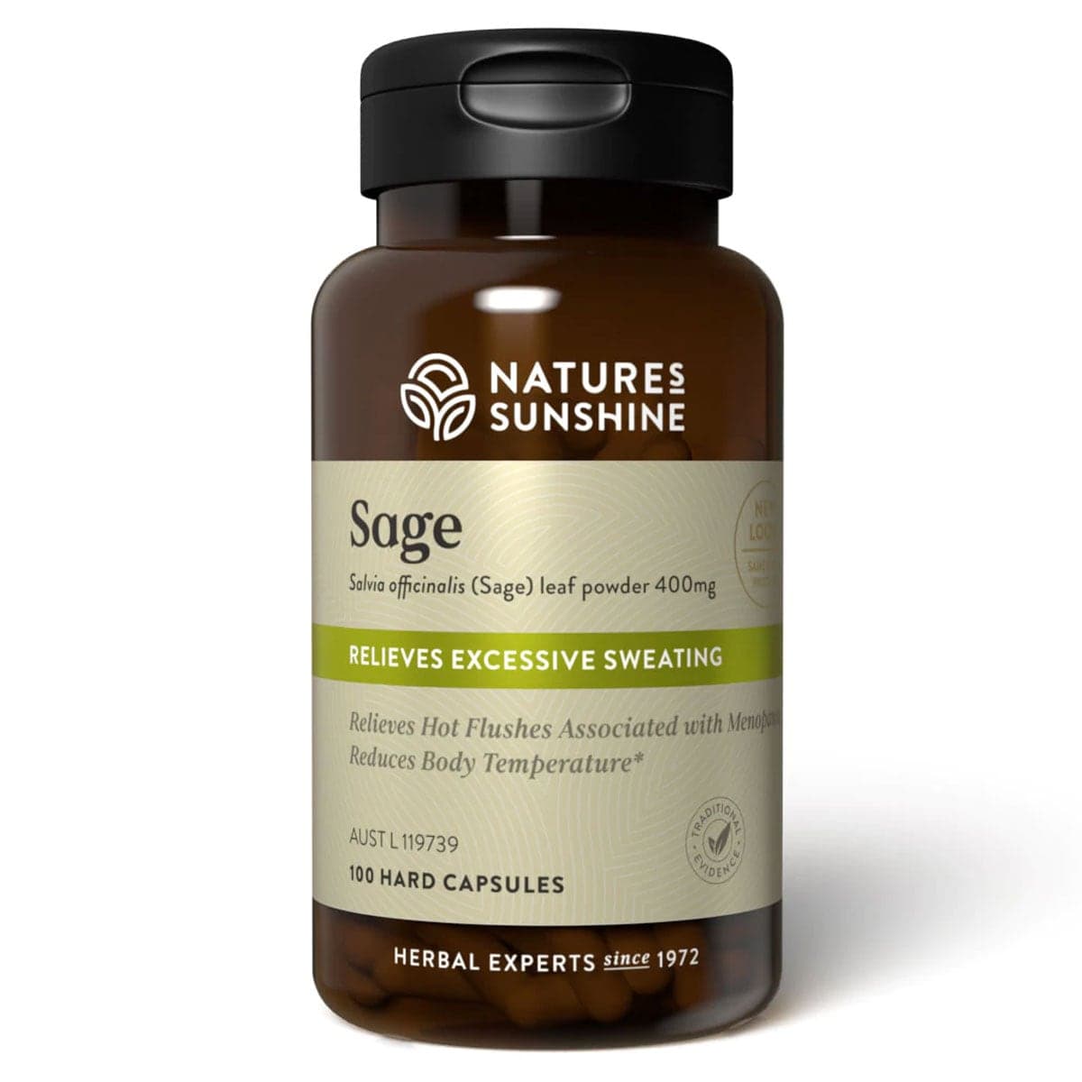 Nature's Sunshine Sage 400mg 100 Capsules