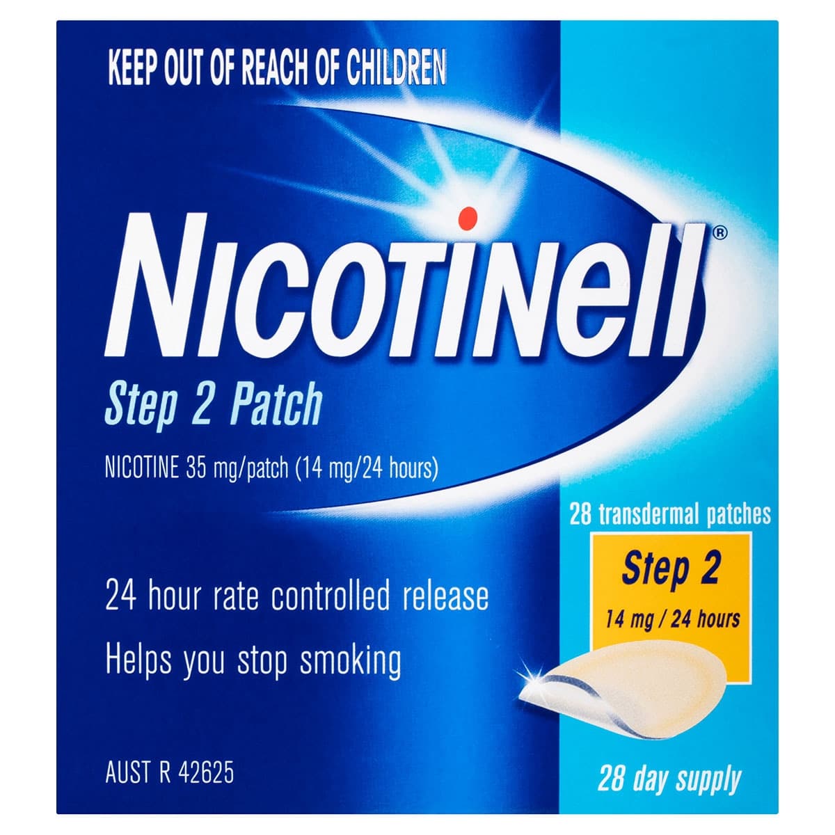Nicotinell 24 Hour Nicotine Patches Step 2 14mg - 28 Pack