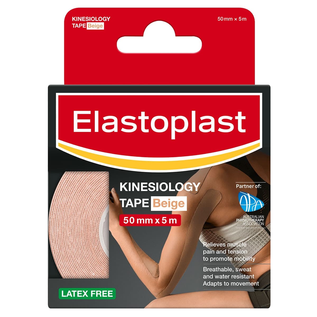 Elastoplast Kinesiology Tape Beige 5cm x 5m Roll