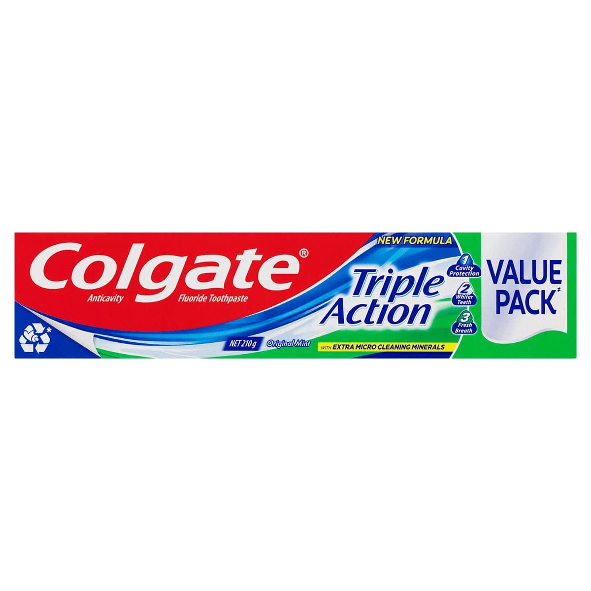 Colgate Triple Action Original Mint Toothpaste 210g