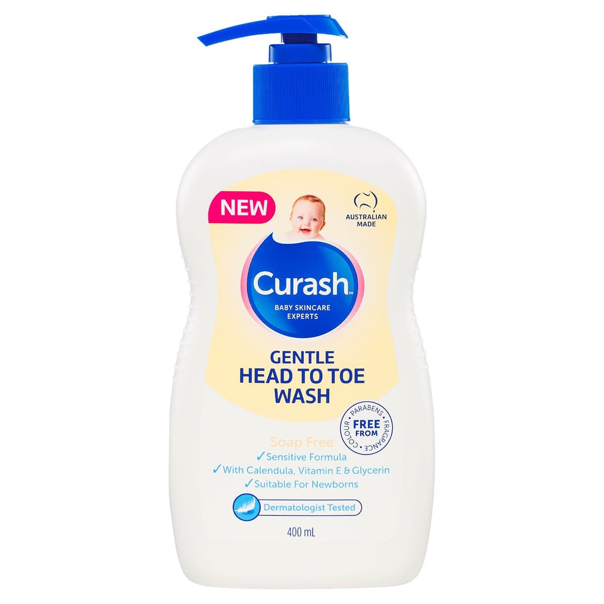 Curash Gentle Head to Toe Wash 400ml