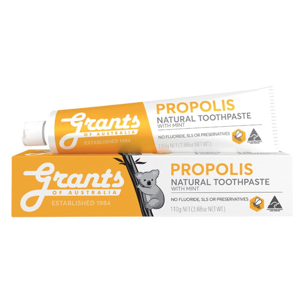Grants Propolis Natural Toothpaste Fluoride Free 110g