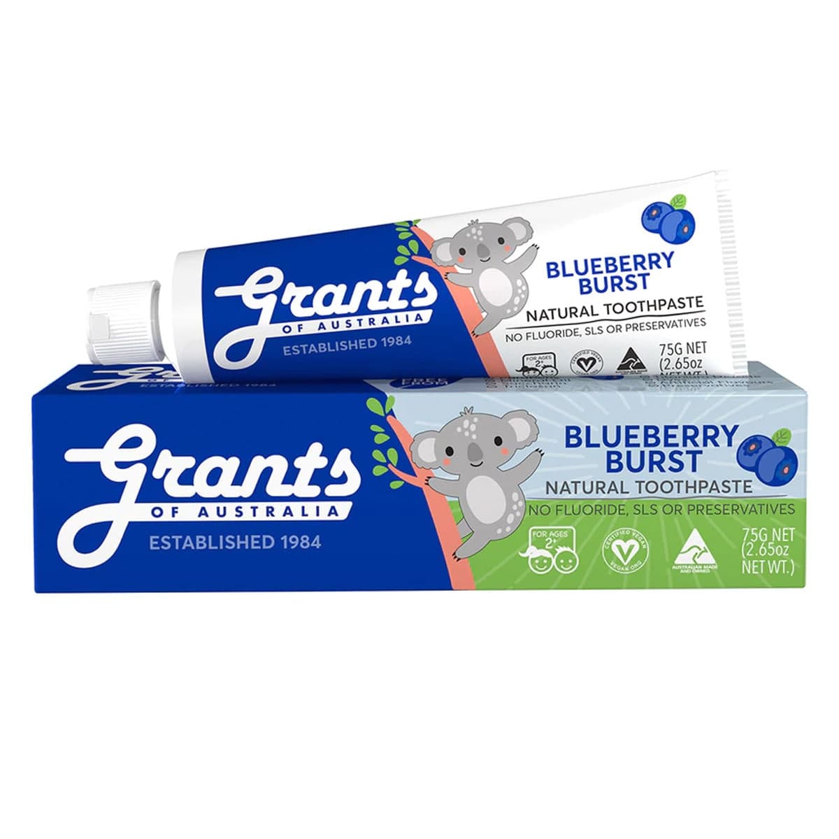 Grants Kids Natural Toothpaste Blueberry Burst 75g
