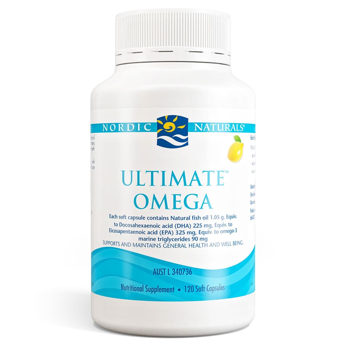 Nordic Naturals Ultimate Omega Lemon 120 Soft Gels
