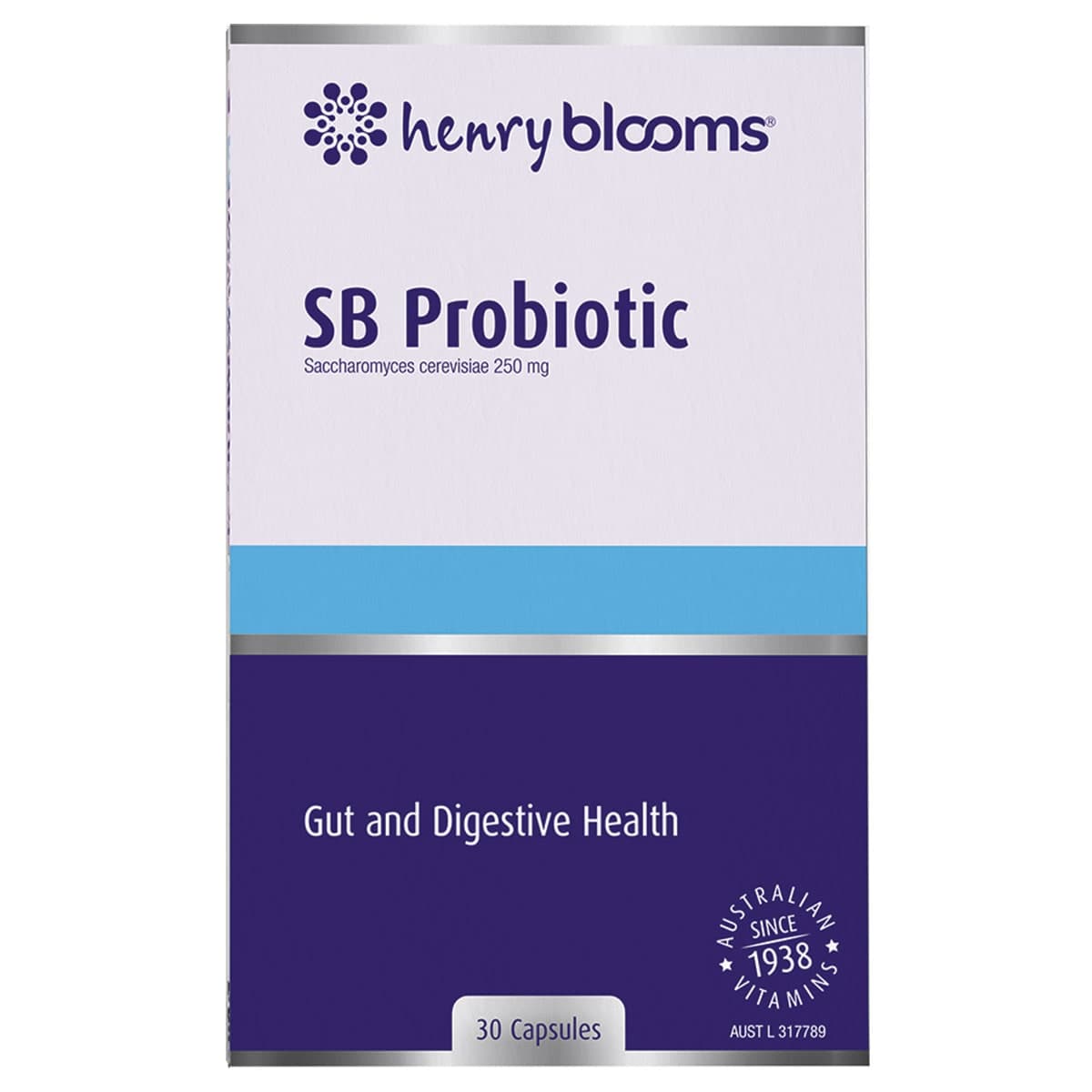 Henry Blooms SB Probiotic Gut Health 30 Capsules