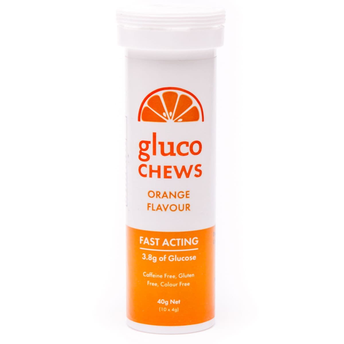 GlucoChew Hypo Glucose Tablets Orange 10 Pack