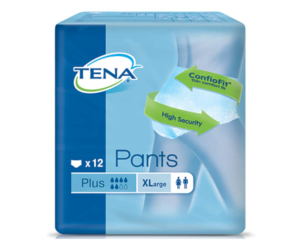 Tena Pants Plus XLarge 12 Pack